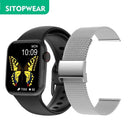 SitopWear Unisex Smart Watch 2022 Wireless Charging Smartwatch Bluetooth Calls Fitness Bracelet - Starttech Online Market