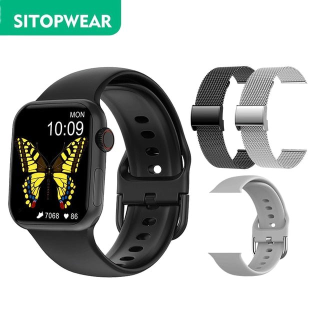 SitopWear Unisex Smart Watch 2022 Wireless Charging Smartwatch Bluetooth Calls Fitness Bracelet - Starttech Online Market