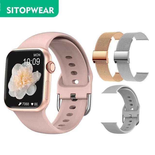 SitopWear Unisex Smart Watch 2022 Wireless Charging Smartwatch Bluetooth Calls Fitness Bracelet - Starttech Online Market