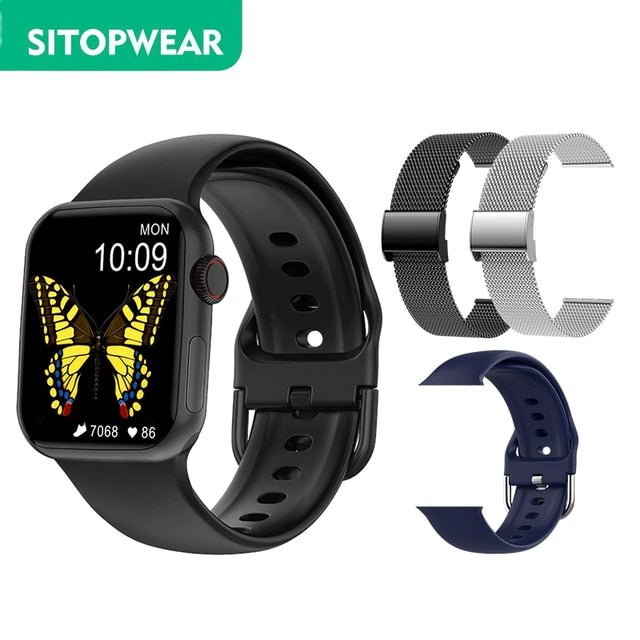 SitopWear Unisex Smart Watch 2022 Wireless Charging Smartwatch Bluetooth Calls Fitness Bracelet - Starttech Online Market
