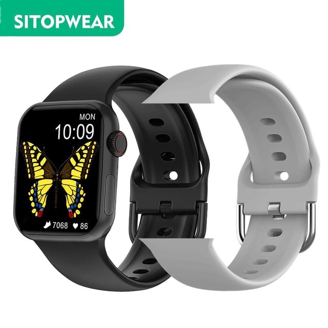 SitopWear Unisex Smart Watch 2022 Wireless Charging Smartwatch Bluetooth Calls Fitness Bracelet - Starttech Online Market