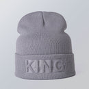 Solid color embossed knitted hat - Starttech Online Market