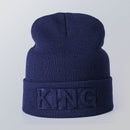 Solid color embossed knitted hat - Starttech Online Market