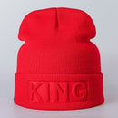 Solid color embossed knitted hat - Starttech Online Market