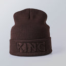 Solid color embossed knitted hat - Starttech Online Market