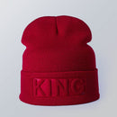 Solid color embossed knitted hat - Starttech Online Market