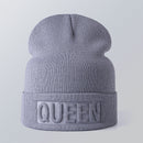 Solid color embossed knitted hat - Starttech Online Market