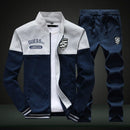 Sporting Suit Sweatshirt & Sweatpants Men's 2 Pieces Sets Slim Tracksuit - Starttech Online Market