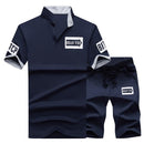 Sporting Suit Sweatshirt & Sweatpants Men's 2 Pieces Sets Slim Tracksuit - Starttech Online Market