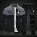 Sporting Suit Sweatshirt & Sweatpants Men's 2 Pieces Sets Slim Tracksuit - Starttech Online Market