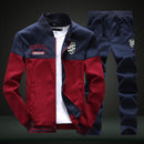 Sporting Suit Sweatshirt & Sweatpants Men's 2 Pieces Sets Slim Tracksuit - Starttech Online Market