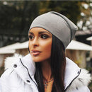 Spring Autumn Turban Cap Casual Unisex Hip-Hop Solid Color Knit Beanie Hats For Women Men - Starttech Online Market