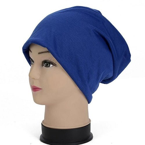 Spring Autumn Turban Cap Casual Unisex Hip-Hop Solid Color Knit Beanie Hats For Women Men - Starttech Online Market