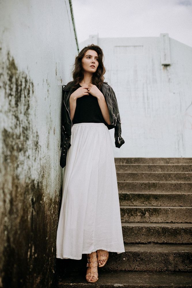 Stevie Maxi Skirt | Cream - Starttech Online Market