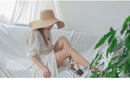 Summer Fashion Floppy Straw Hats Casual Vacation Travel Wide Brimmed Foldable Beach Hats For Women - Starttech Online Market