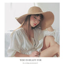 Summer Fashion Floppy Straw Hats Casual Vacation Travel Wide Brimmed Foldable Beach Hats For Women - Starttech Online Market