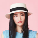 Summer Parent-Child Beach Hat Female Casual Panama Hat Lady Brand Women Flat brim Bowknot Straw Cap Girls Sun Hat - Starttech Online Market