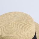Summer Parent-Child Beach Hat Female Casual Panama Hat Lady Brand Women Flat brim Bowknot Straw Cap Girls Sun Hat - Starttech Online Market