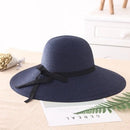 summer straw hat women big wide brim beach hat sun hat foldable sun block UV protection panama hat bone chapeu feminino - Starttech Online Market