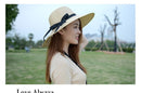summer straw hat women big wide brim beach hat sun hat foldable sun block UV protection panama hat bone chapeu feminino - Starttech Online Market
