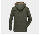 The New Winter Jacket Middle age Men Plus Thick Warm Casual Hooded Coat - Starttech Online Market
