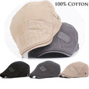 Thefound 2019 New Cotton Men Beret Cap Adjustable Hats Men Ivy cowboy Hat Golf Driving Summer Flat Cabbie Newsboy Caps - Starttech Online Market