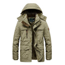 Thick Padded Parka Men Winter Jacket New Fashion Hooded Coat Multi-pocket Warm Outerwear Plus Size 5XL 6XL Male Casual Clothing - Starttech Online Market