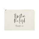Trust in the Lord, Proverbs 3:5 Cotton Canvas Cosmetic Bag - Starttech Online Market