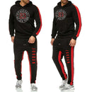 Two Piece Men Outfits Winter Warm Tracksuit Jordan Hoodie Sweatpants Velvet Jogging Set - Starttech Online Market