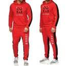 Two Piece Men Outfits Winter Warm Tracksuit Jordan Hoodie Sweatpants Velvet Jogging Set - Starttech Online Market