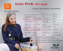 UNIC P1 series projector P1+H Or P1 Pocket Home Movie Projector Proyector Beamer Mini DLP projector mini projector P1 + H wifi - Starttech Online Market