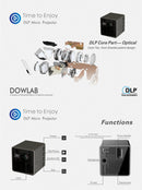 UNIC P1 series projector P1+H Or P1 Pocket Home Movie Projector Proyector Beamer Mini DLP projector mini projector P1 + H wifi - Starttech Online Market