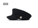 USPOP 2019 hot Autumn fashion women's wool hat British style warm retro newsboy caps military octagonal cap female visor caps - Starttech Online Market