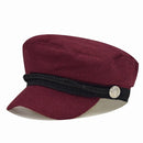 USPOP 2019 hot Autumn fashion women's wool hat British style warm retro newsboy caps military octagonal cap female visor caps - Starttech Online Market