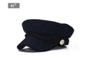 USPOP 2019 hot Autumn fashion women's wool hat British style warm retro newsboy caps military octagonal cap female visor caps - Starttech Online Market