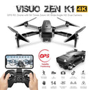 Visuo ZEN K1 GPS RC Drone with 4K HD Dual Camera Gesture Control 5G Wifi FPV Brushless Motor Flight 28mins - Starttech Online Market