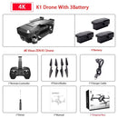 Visuo ZEN K1 GPS RC Drone with 4K HD Dual Camera Gesture Control 5G Wifi FPV Brushless Motor Flight 28mins - Starttech Online Market