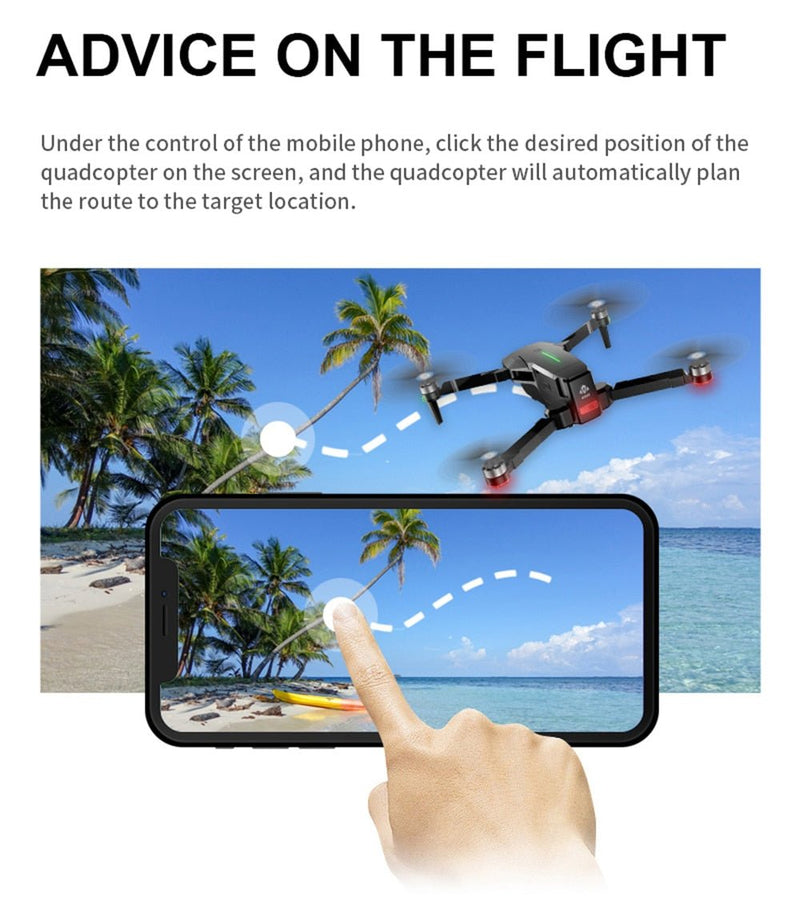 Visuo ZEN K1 GPS RC Drone with 4K HD Dual Camera Gesture Control 5G Wifi FPV Brushless Motor Flight 28mins - Starttech Online Market