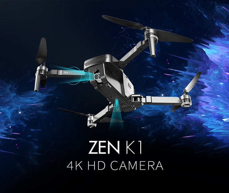 Visuo ZEN K1 GPS RC Drone with 4K HD Dual Camera Gesture Control 5G Wifi FPV Brushless Motor Flight 28mins - Starttech Online Market