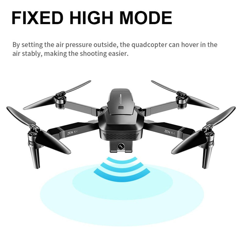 Visuo ZEN K1 GPS RC Drone with 4K HD Dual Camera Gesture Control 5G Wifi FPV Brushless Motor Flight 28mins - Starttech Online Market