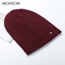 Warm Beanie 2019 Fashion Autumn Hats For Women Winter Brand New Lattice Cotton Knitted Hat Female Skullies Beanies Lady Bonnet - Starttech Online Market