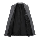 Warm Winter Windbreaker Long Jacket Button Coat Men Fashion Wool Coat Blend - Starttech Online Market