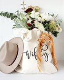 Wifey Wedding Cotton Canvas Tote Bag - Starttech Online Market