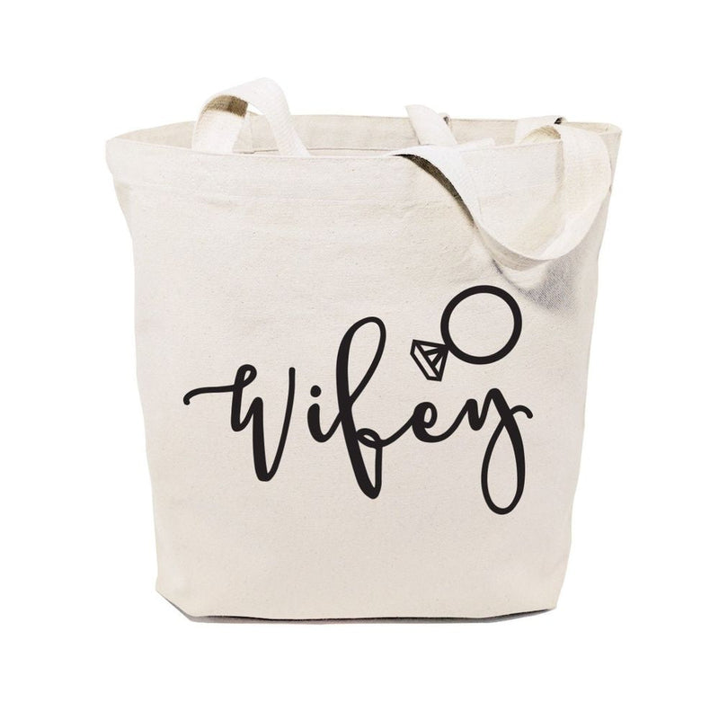 Wifey Wedding Cotton Canvas Tote Bag - Starttech Online Market