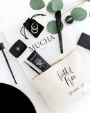 Wild and Free, Ephesians 3:12 Cotton Canvas Cosmetic Bag - Starttech Online Market
