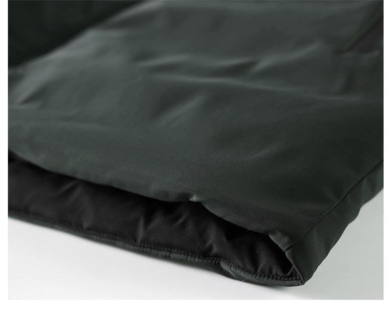 Winter Casual Long Style Hooded Epaulet Cotton Padded Men's Thick Windproof Fashion Jacket - Starttech Online Market
