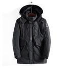 Winter Casual Long Style Hooded Epaulet Cotton Padded Men's Thick Windproof Fashion Jacket - Starttech Online Market