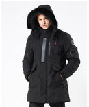 Winter Casual Long Style Hooded Epaulet Cotton Padded Men's Thick Windproof Fashion Jacket - Starttech Online Market