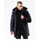 Winter Casual Long Style Hooded Epaulet Cotton Padded Men's Thick Windproof Fashion Jacket - Starttech Online Market