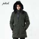 Winter Casual Long Style Hooded Epaulet Cotton Padded Men's Thick Windproof Fashion Jacket - Starttech Online Market